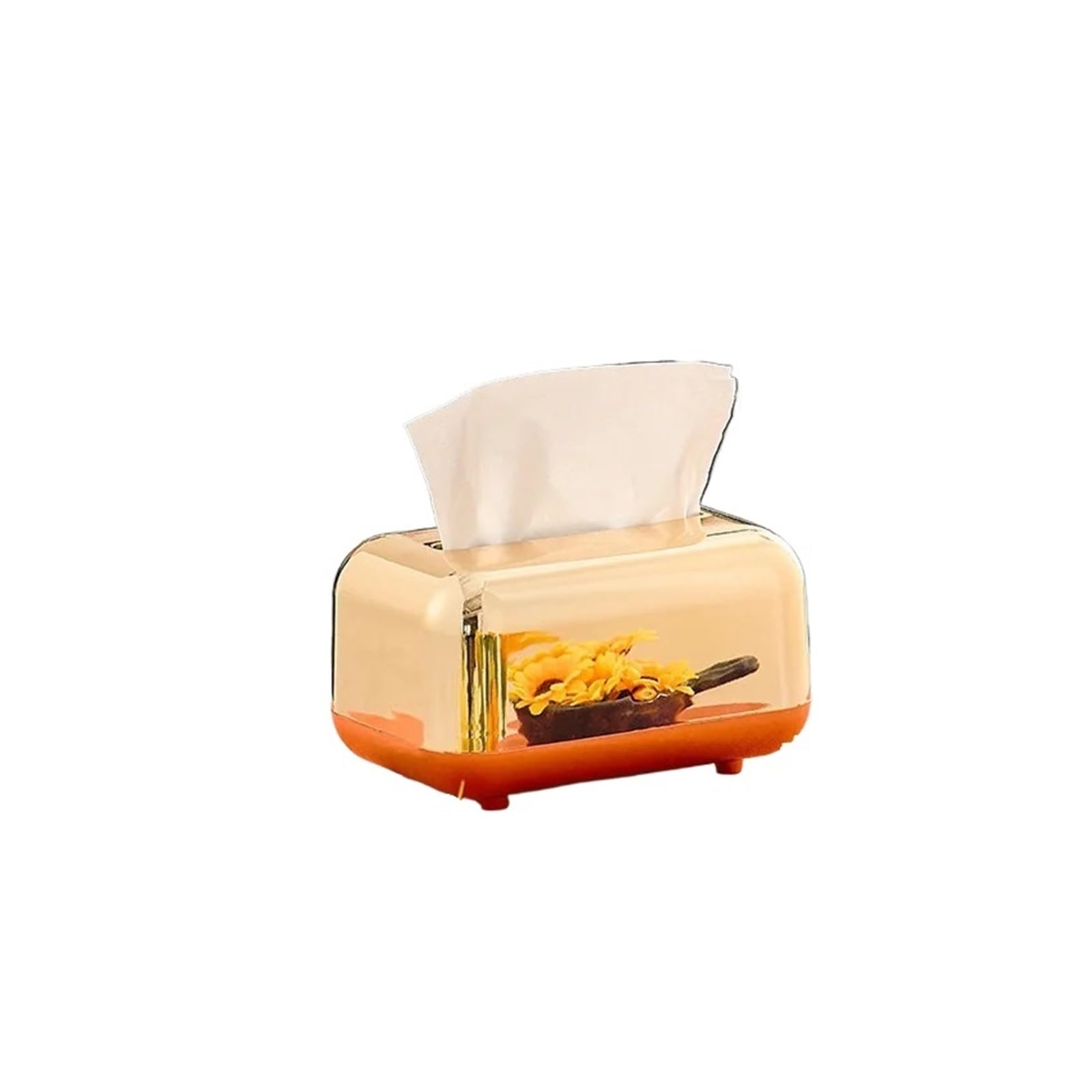 Tissue Box Tissue Boxes Storage Napkin Holder Paper Case Organizer Ornament Desktop Tissue Holder Kitchen Tissue Box(Electroplated gold)