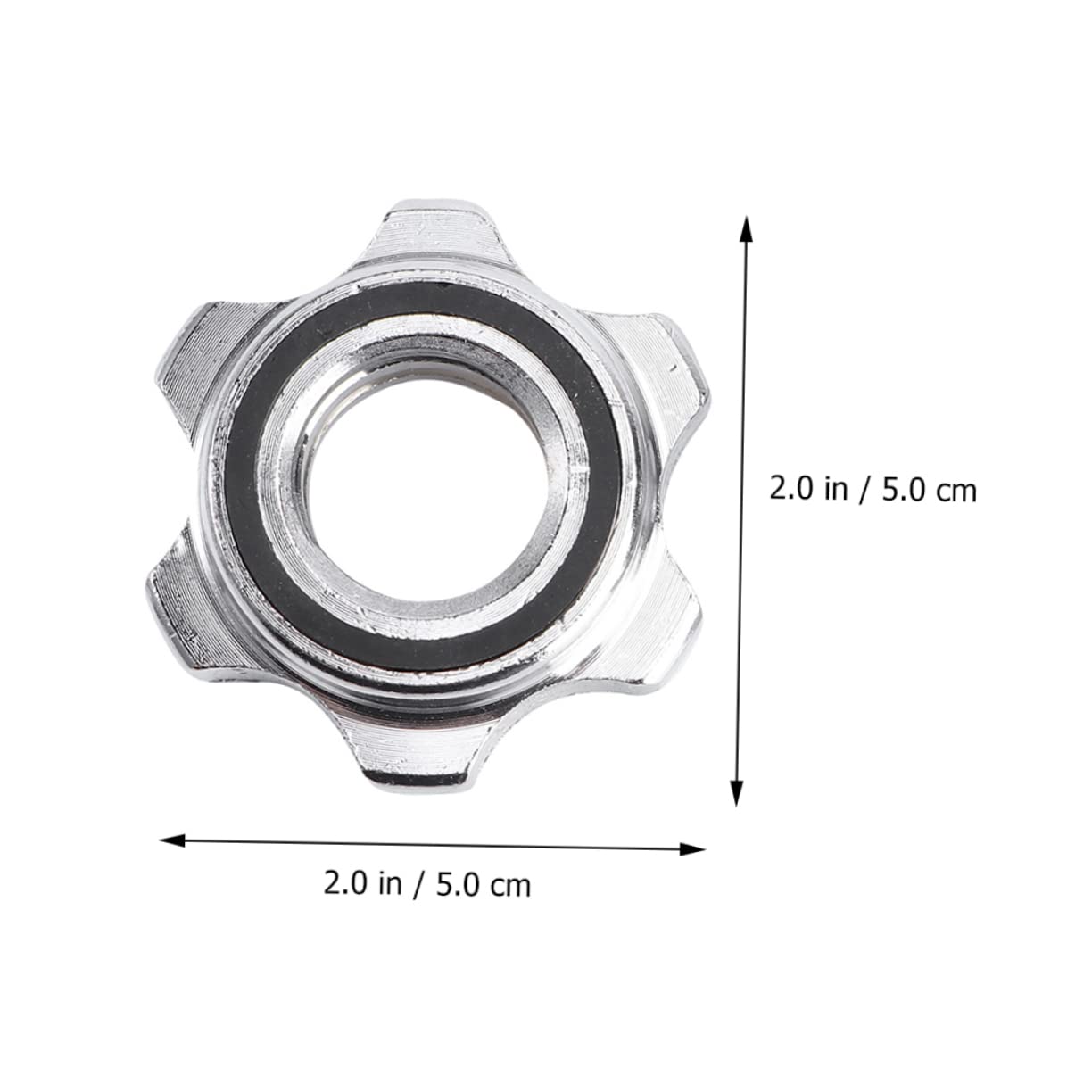 DECOMELODY Anti-Slip Nut Collar Bumper Plate Use Barbell Security Nut Lightweight Design