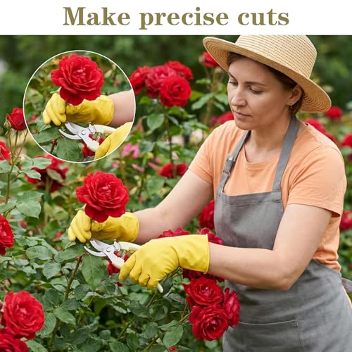 12 Tijeras florales de acero inoxidable para jardinería miniatura 4