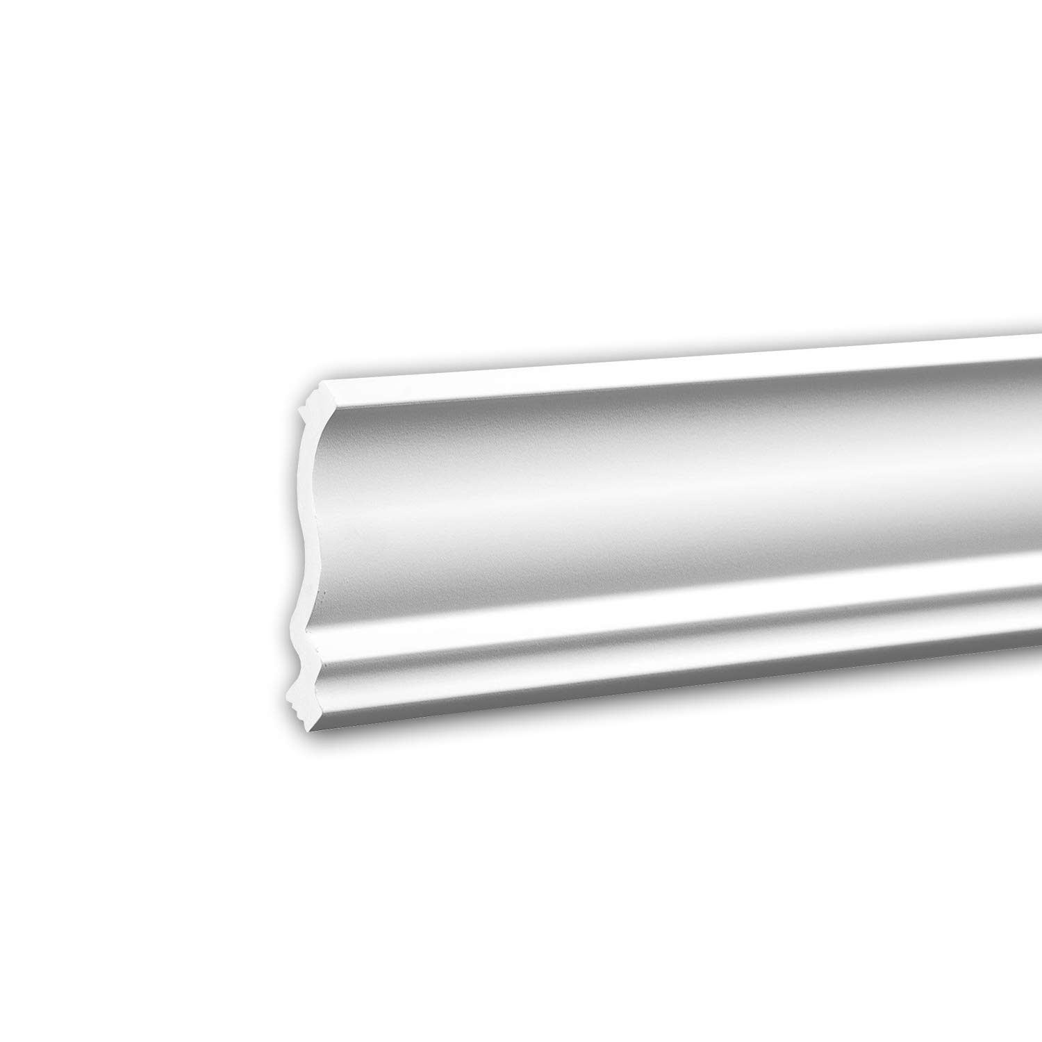 PRO[f]home® - Cornice Moulding 650105 Decorative Moulding Crown Moulding Coving Cornice Neo-Classicism style white 2 m Profhome