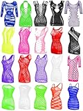20 Pieces Women's Mesh Lingerie Fishnet Babydoll Mini Dress Chemises Lace Smock Lingerie Mini...