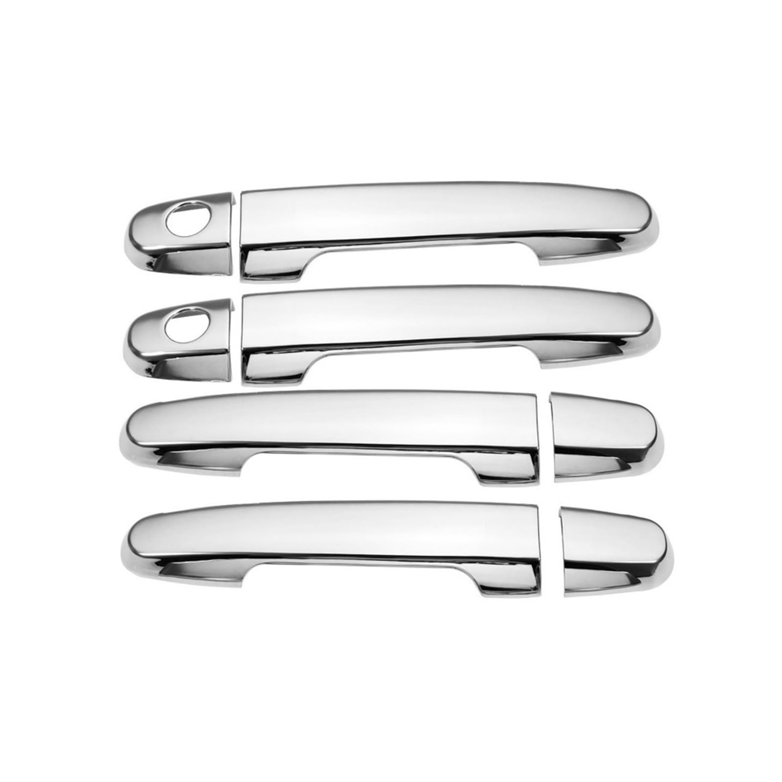 Drezzo Car Exterior Door Handle for Toyota for Corolla E140 E-150 2007-2013 Chrome Car Door Handle Cover Bowl Trim Styling(2 Keyhole)