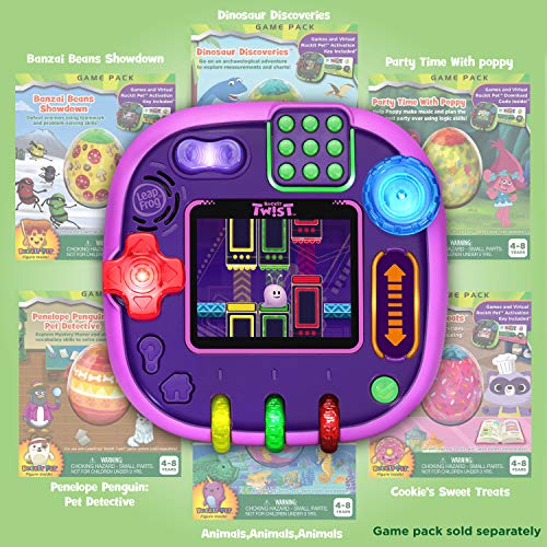 LeapFrog Rockit Twist Handheld Learning Game System, Purple and 2-Game Pack: Cookie's Sweet Treats and Dinosaur Discoveries - Image 10