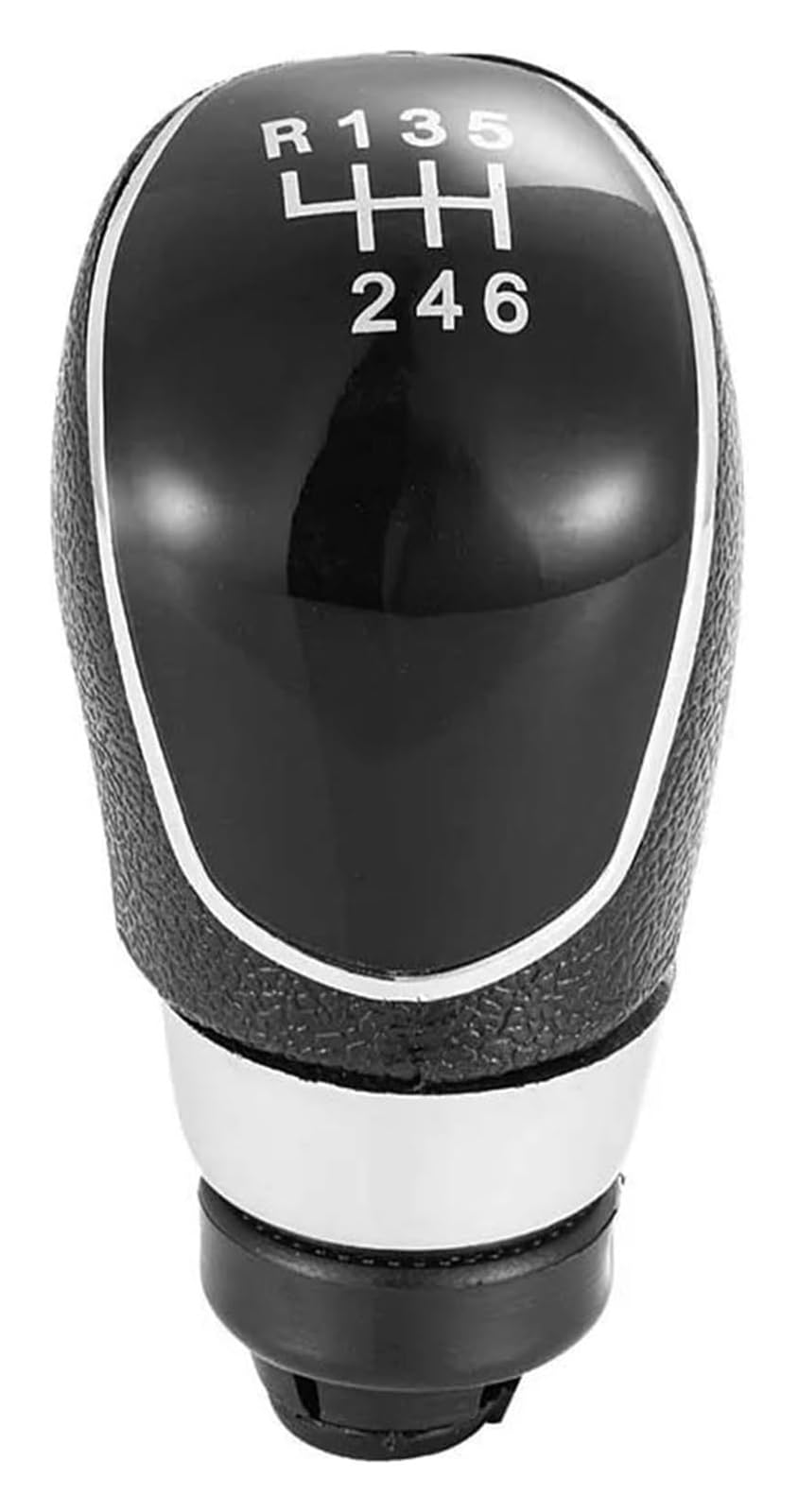 Utongmu Black Manual Gear Shift Knob For Fiesta Mk7 For Focus Mk2 Fl 5 6 Speed Manual Transmission Lever Car Gear Shift Knob Handball(,6 Speed)
