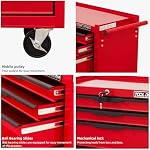 7-Drawer Toolbox with Wheels, Rolling Toolbox - Image 4