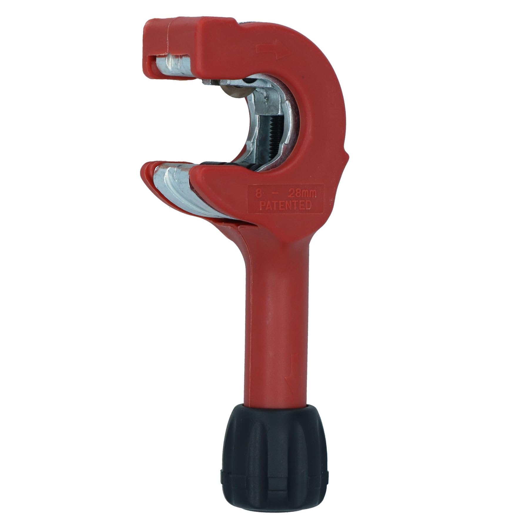 Tagliatubi regolabile con una mano in rame INOX a cricchetto, 8 mm - 28 mm