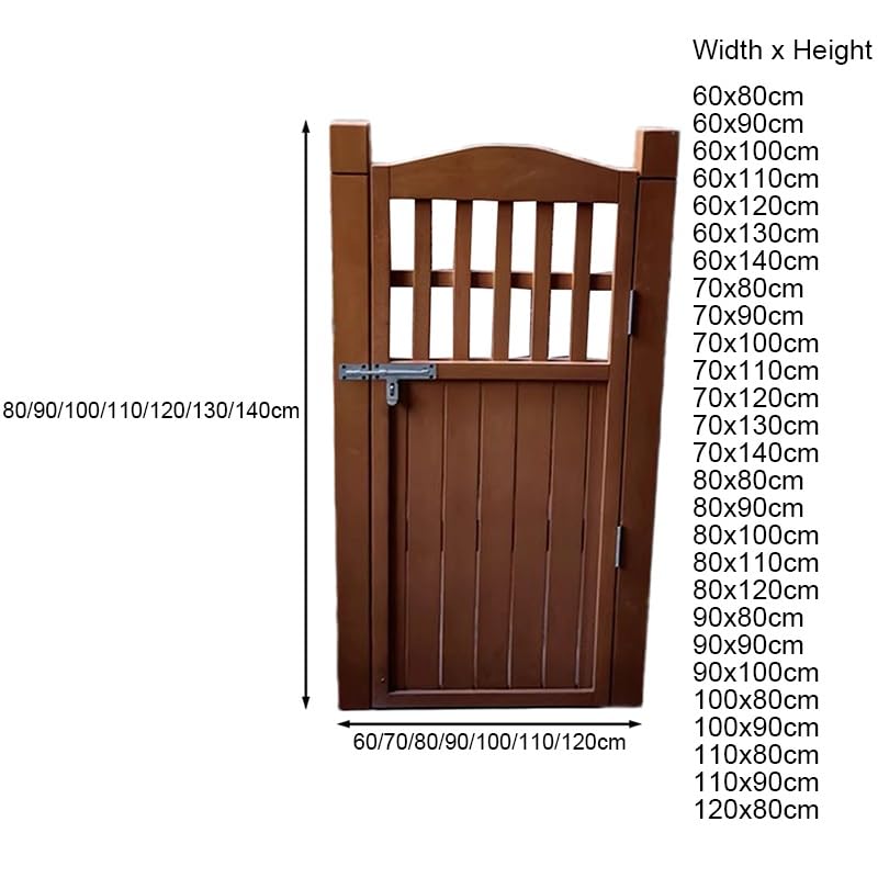 No Dig - Kit per cancello per recinzione da esterno, personalizzabile, 60 x 130 cm, in legno, con ferramenta, perfetto per la sicurezza e la sicurezza del patio e del cortile