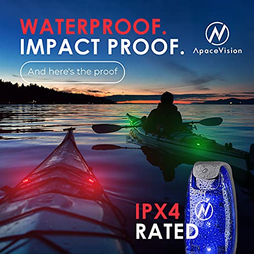 Apace Vision Clip On Strobe Led Safety Light Kit (4 Items), 2 Pack, Blue #TOP5