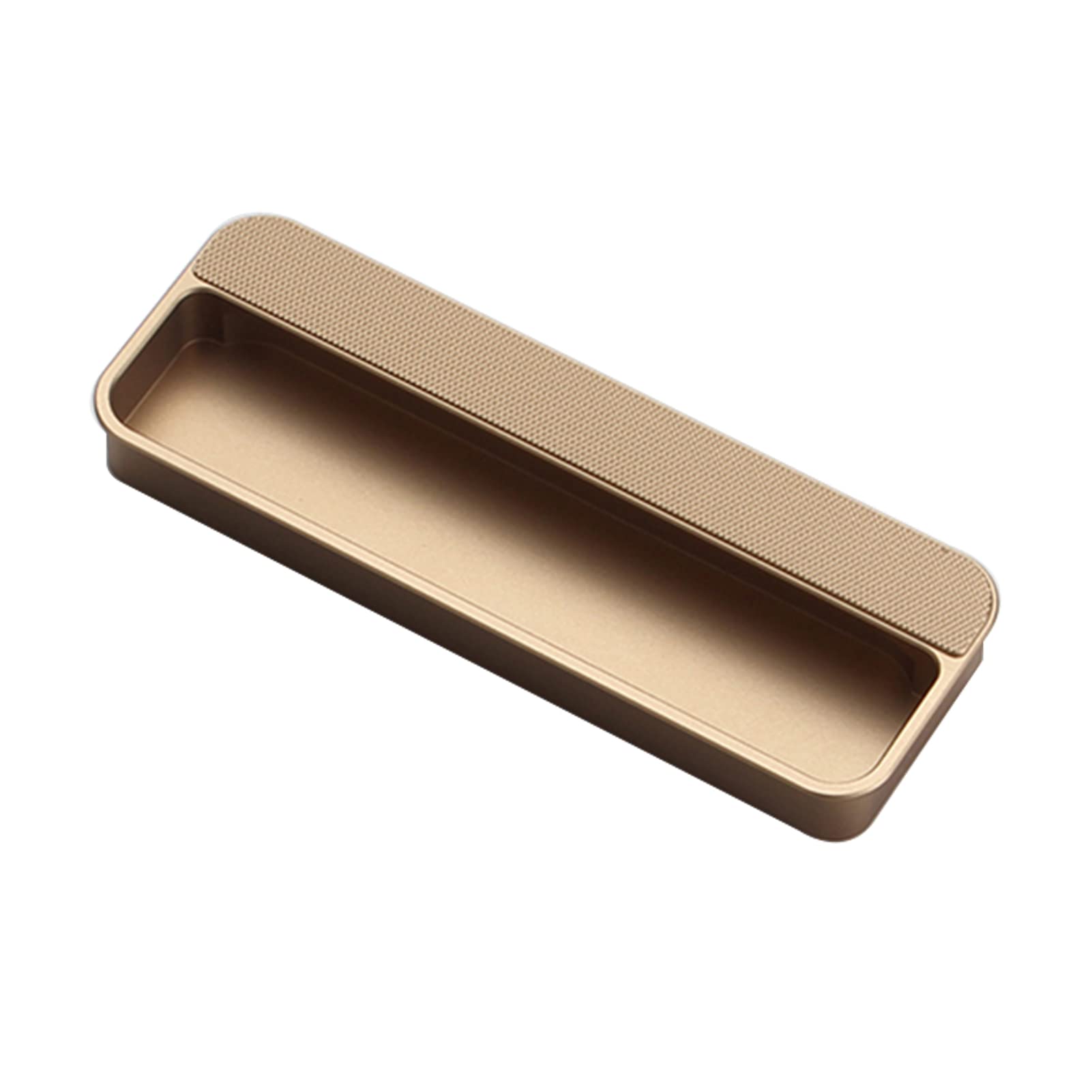 Poignée invisible intégrée en alliage d'aluminium bronze luxe pour armoire