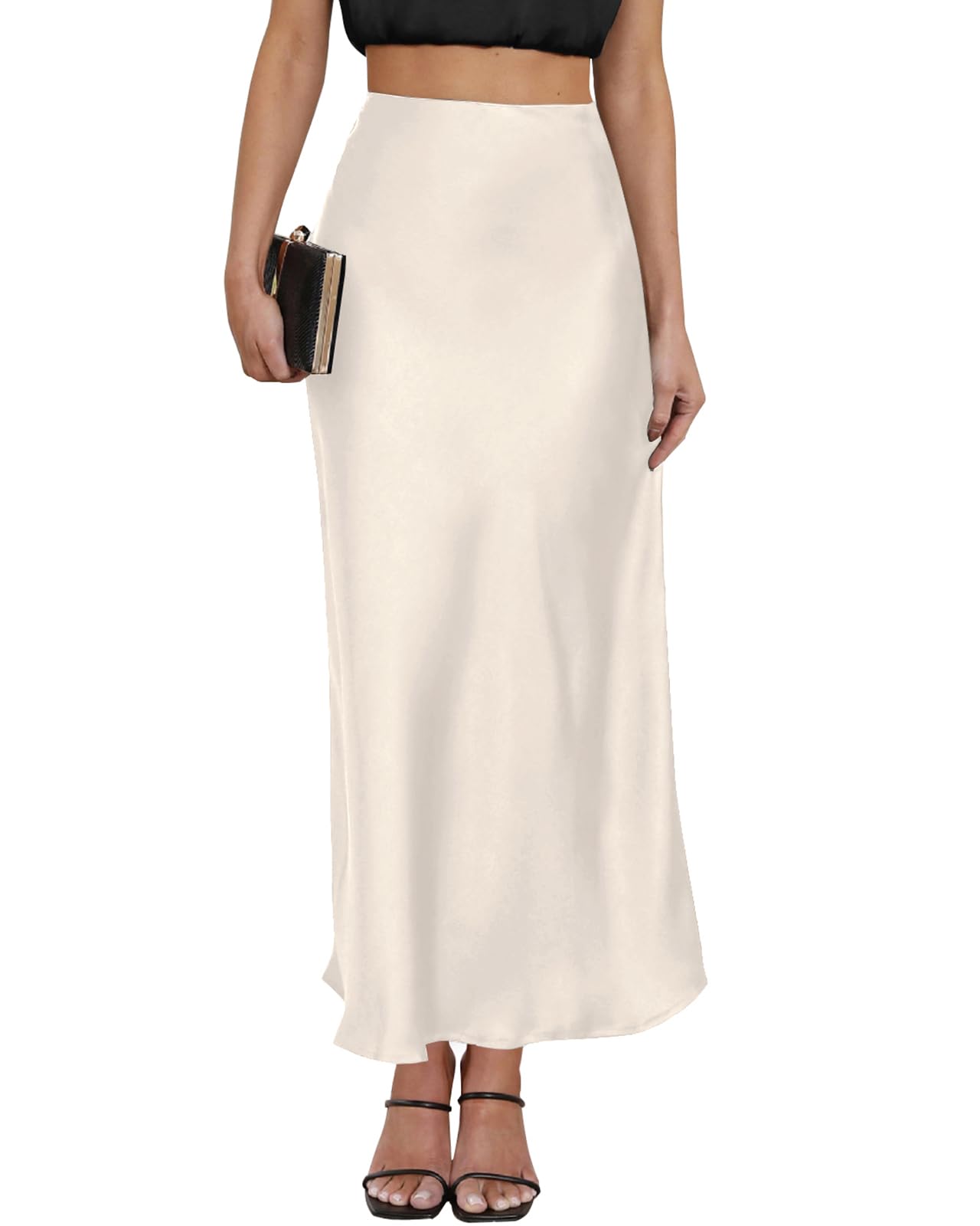 Women's Satin Maxi Skirt