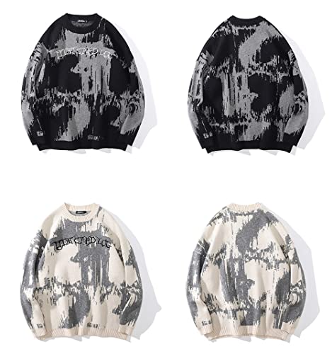 Y2K Grunge Sweater Fairy Knitted Pullover Gothtic Fairycore Streetwear Aesthetic Punk Tops Harajuku Clothes4