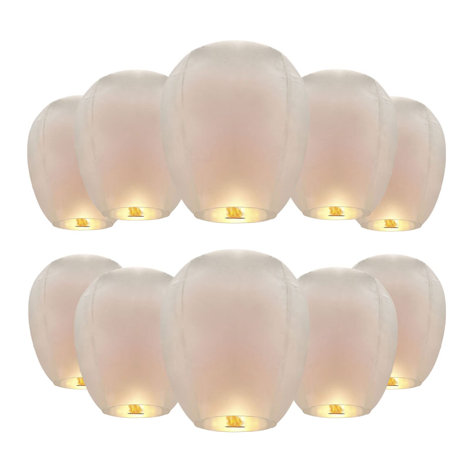 Buy 10 Pack Chinese Sky Lanterns Paper Lanterns Eco Friendly Floating