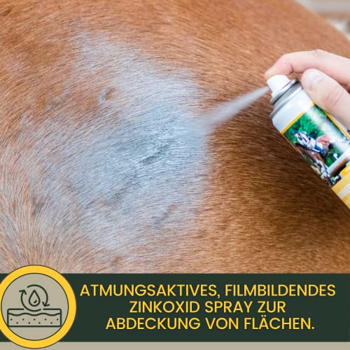 EMMA Zinkspray 200 ml für Pferd Hund Katze | Zinkoxid Wundspray zum Sprühen | Wasserfestes Sprühpflaster & Wundabdeckung bei Mauke, Juckreiz, Schürfwunden | Haut- & Pfotenschutz für Tiere