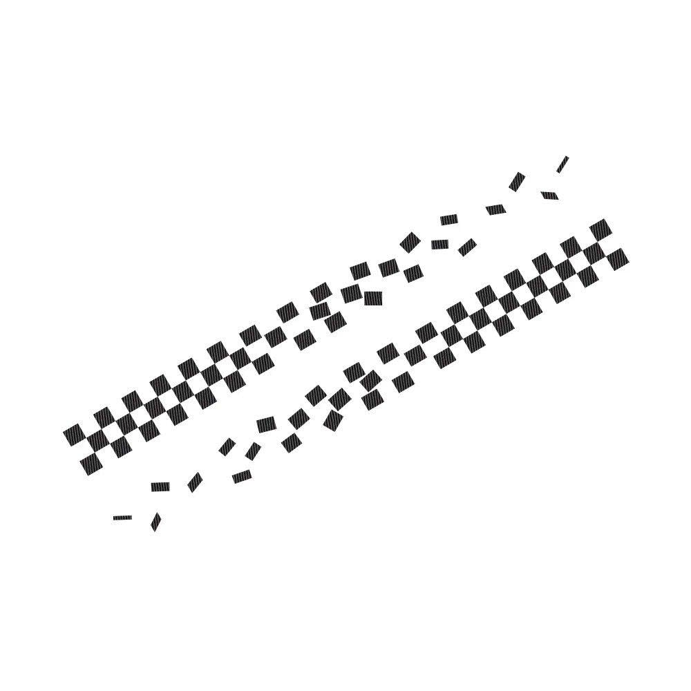 Car Sticker Graphics Racing Sport Decor Decal Universal(Carbon Fiber,158x13.8cm)