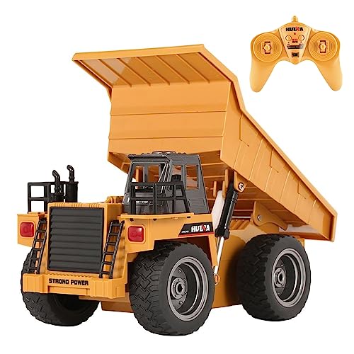 CELMAN Huina 1540 Camion télécommandé 1:18 6 CH 4 x 4, stable et facile à utiliser, avec batterie rechargeable et télécommande