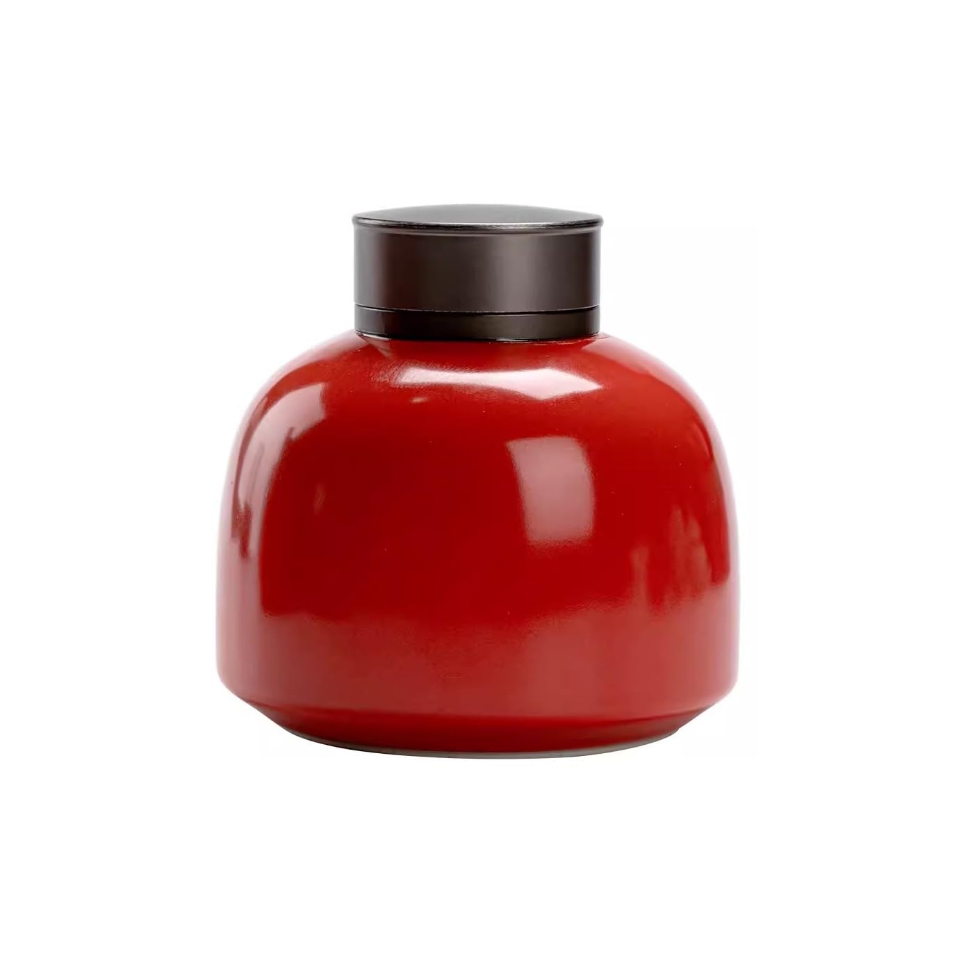 Organizador de Bolsitas de Té Latas de té de cerámica, latas selladas de doble capa con tapa de aleación for almacén de té, latas de almacenamiento simples, latas de almacenamiento de té negro Organiz