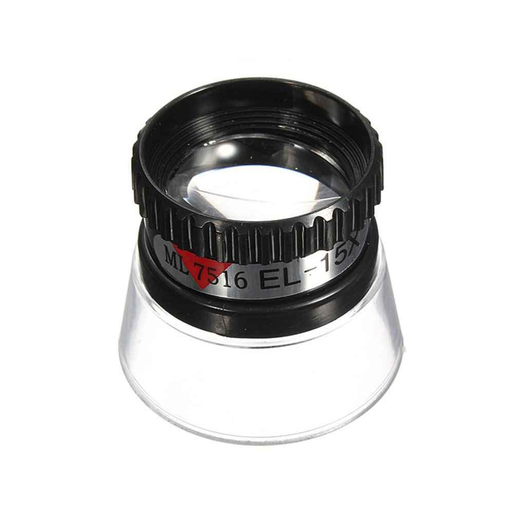Byubox 15X Monocular Magnifying Glass Loupe Lens Jeweler Tool Eye Magnifier Watch Repair Tool