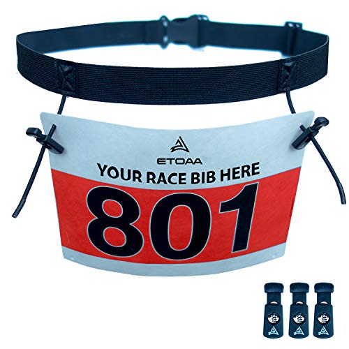 ETOAA Race Number Belt for Triathlon and Running Bibs