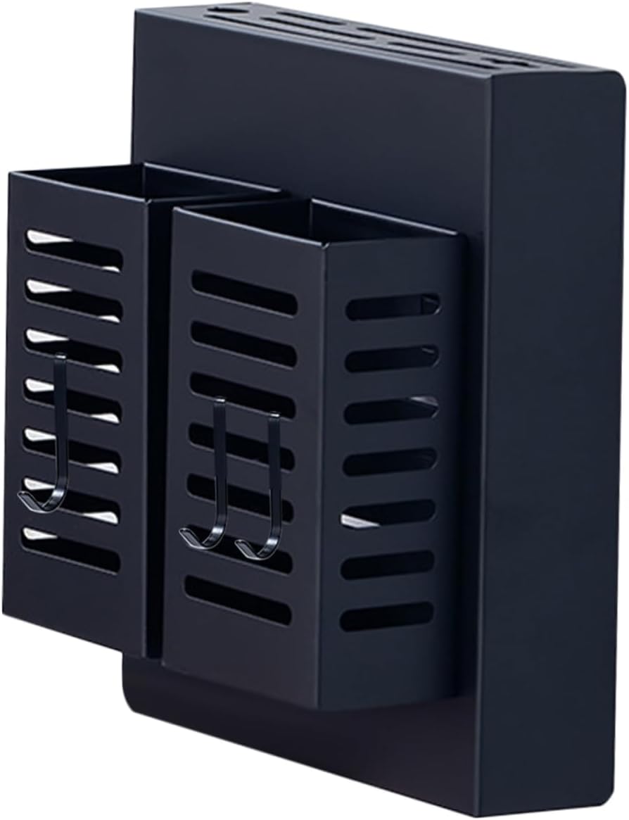 BESTOYARD Metal Organizer Shelf Cutting Board Storage Rack Metal Storage Shelf Metal Storage Rack Kitchen Shelf Cutlery Storage Holder Hook Kitchen Utensil Shelf Kitchen Utensils Kitchenware, Black
