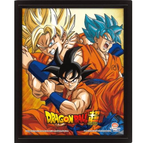 Pyramid International – Cadre lenticulaire 3d - Vrai effet de mouvement et de profondeur – Dragon ball super - Rivals – Idée cadeau anniversaire -...