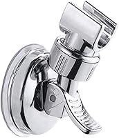 Vista 1 de Medsuo Adjustable Shower Head Holder Removable Suction Cup Shower Head Bracket No Drill Shower Head Bracket with Chrome Polished for Bathroom