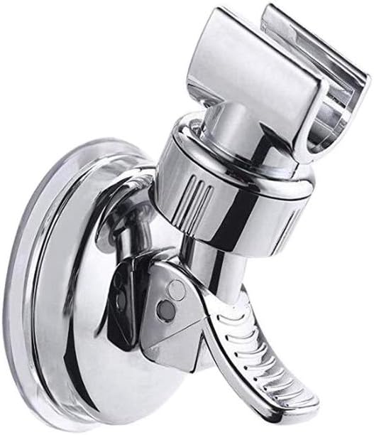 Medsuo Adjustable Shower Head Holder, No Drill Wall Mount Bracket, Chrome Polished, ABS Material