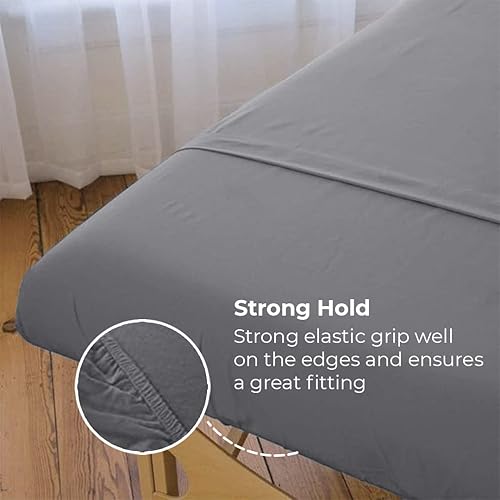 Miniatura 3 de Avalon Care Juego de sábanas de microfibra para mesa de masaje, 3 piezas, funda de mesa de masaje de alta calidad, incluye juegos de sábanas de