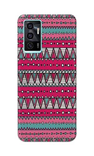 Image of Printed Hard Back Cover Case for Vivo V23e | V23e 5G | Vivo Y75 4G Back Cover (Geometric Vintage Pattern) -1803