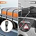 6 Car Door Hook Straps with Double Loops - Universal Roof Rack Straps for Secure Cargo, No Roof Rack Needed, Heavy-Duty Waterproof Design, Compatible with Most Cars（Black）