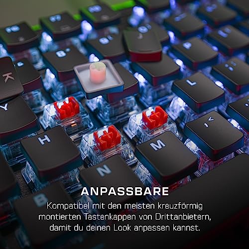 Roccat Vulcan II – Meccanico PC Gaming-Tastatur, cavo RGB-Beleuchtung, abnehmbare Handballenauflage, Titan II Linear Schalter, Aluminiumplatte, Schwarz - Tastiera gaming - Immagine 4