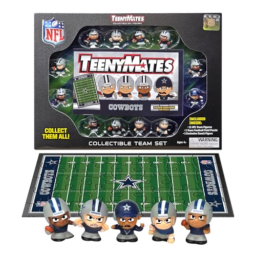 TeenyMates NFL Football Action Figures Gift Set Dallas Cowboys