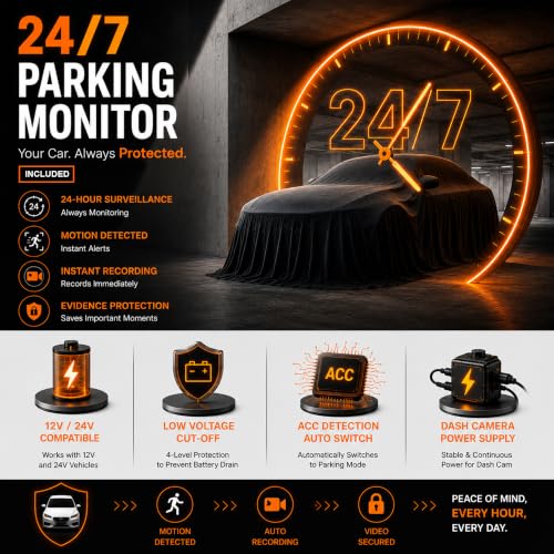 Image of MyFitSpark DC-101 Pro ADAS Dual Channel Dash Cam for Car Front and Rear | Novatek Chipset ADAS AI Safety GPS Logger Night Vision Wi-Fi App Supercapacitor Bundle Pack with HARDWIRE KIT Worth Rs.3490