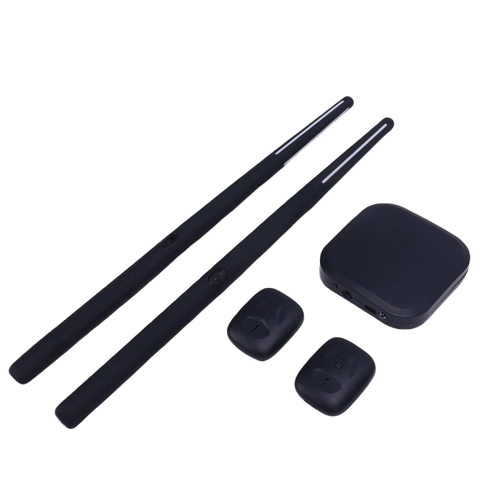 Dilwe Electronic Air Drum Strucs Motion Czujnik Zestaw Drumsticks z beztłuszczową technologią Wykrywania 3D dla Początkujących Specjalistów