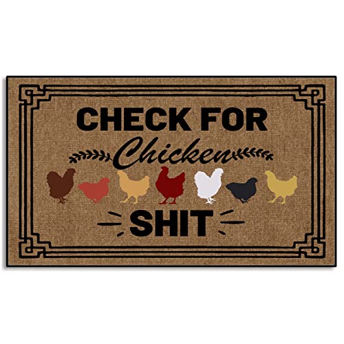 Hey Y'all Casual Doormat, 16x24 Inch Indoor Outdoor Low-Profile Front