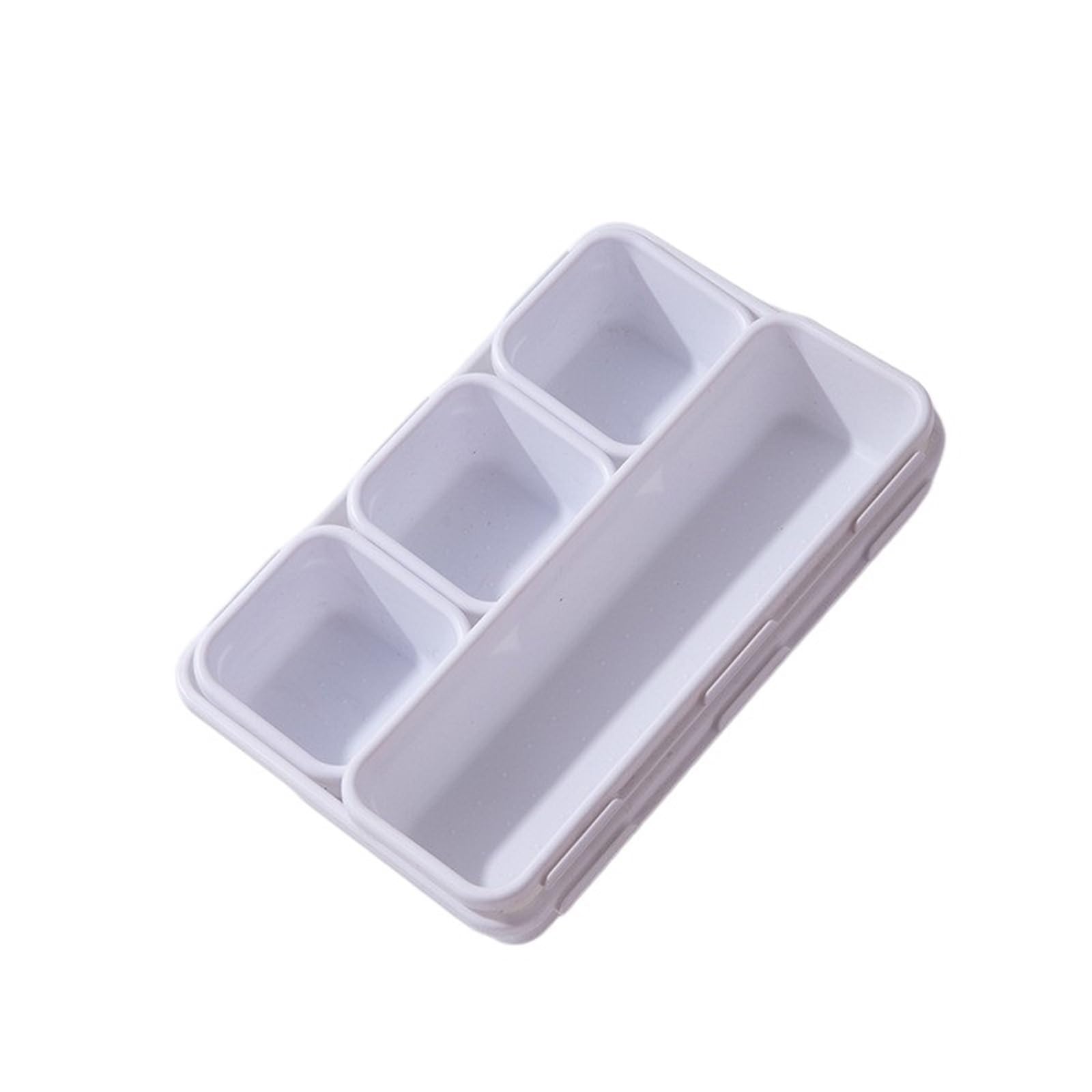 ZHSOAO 8 pcs Adjustable Drawer Organizer Box Trays Make Up Cosmetics Sundries Divider Holder Kitchen Bathroom Closet Jewellery for Bras, Socks, Underwear(White)