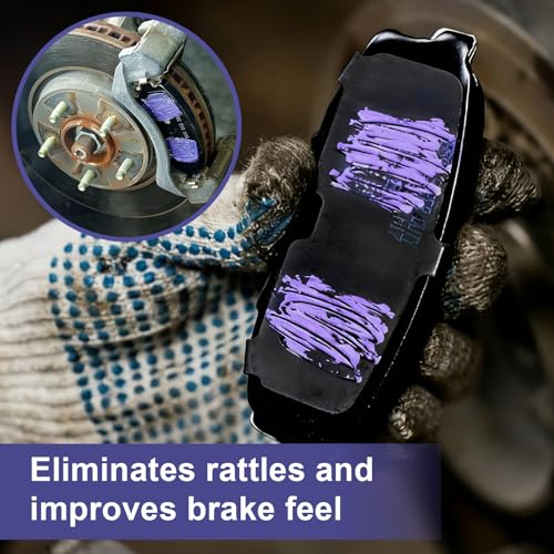 ZDBB Ceramic Brake Lubricant High Temp Caliper Pin Grease Synthetic Brake Lube Break Grease Automotive Squeak Stop Moisture Proof, Heat Resistant, Rust and Corrosion, 8oz Brush Top by ZDBB - Image 3