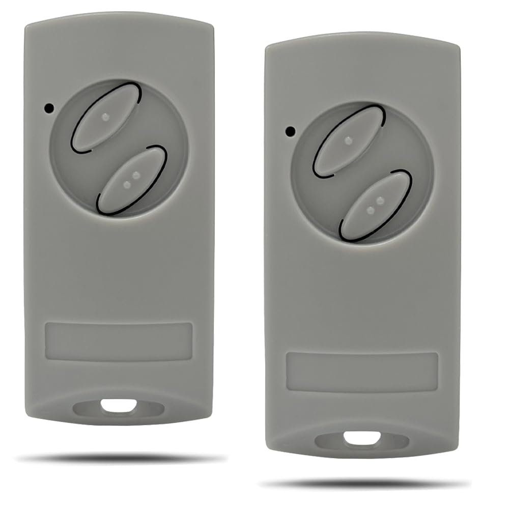Garage Door Hand Transmitter Compatible Remote Control for Ecostar RSE2 RSC2 RSZ1 for Liftronic 500 700 800 Portronic D5000 D2500 S4000 433.92MHz Rolling Code 2 Pieces