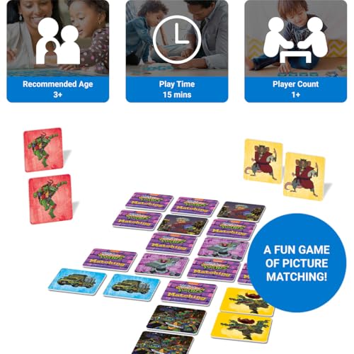 Juego de mesa TMNT Matching para niños 3-5 años miniatura 2