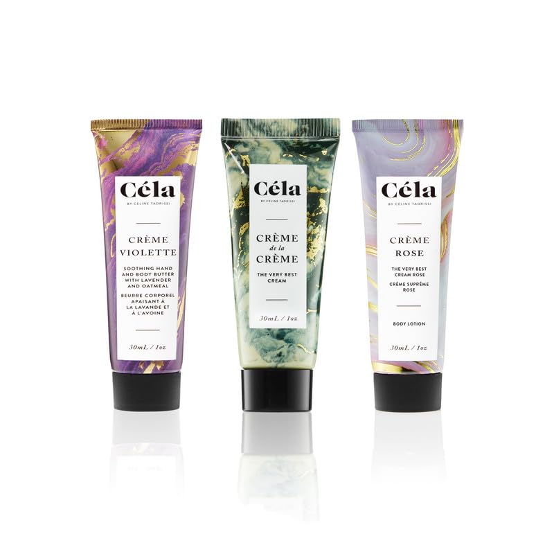 Céla Hand & Body Cream Trio Kit – 3-Pack Hydrating & Moisturizing