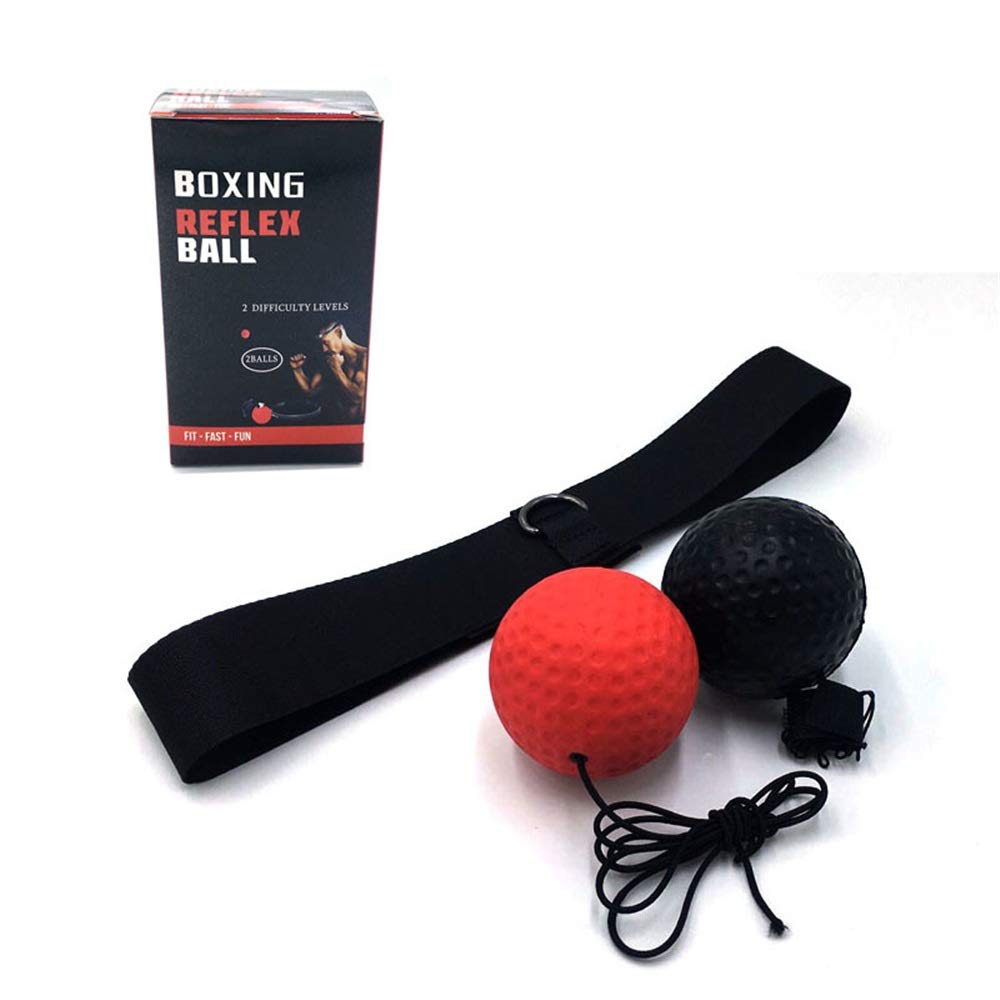 Boxing Training Supplies Self-Fitness Equipment Boxing Reflex Ball Great For Training To Improve Reactions And Speed, Boxing Gym Equipment Super For Both Training And Fitness. Sporting Goods