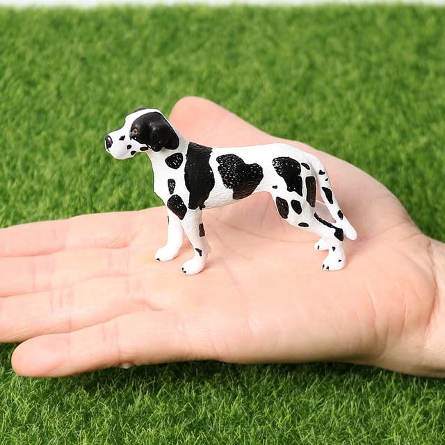 boxer - simsulation Retriever,collie,Bull Terrier,Boxer,St Bernard Dog Animal Model figures figurines home decor Gift For Kids Toddlers (Greats Danes)