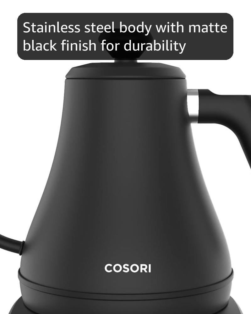 Amazon.com: COSORI Electric Gooseneck Kettle with 5 Temperature