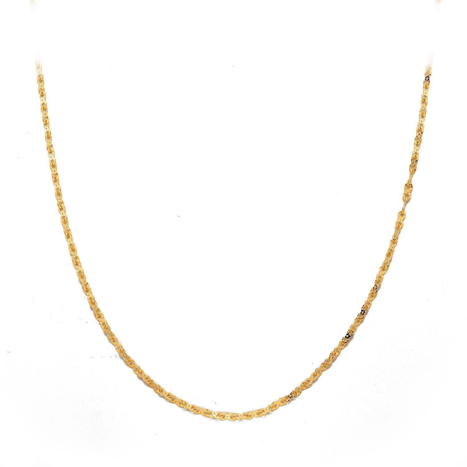 Chow Tai Fook999 24k Pure Gold Figure Chain Necklace