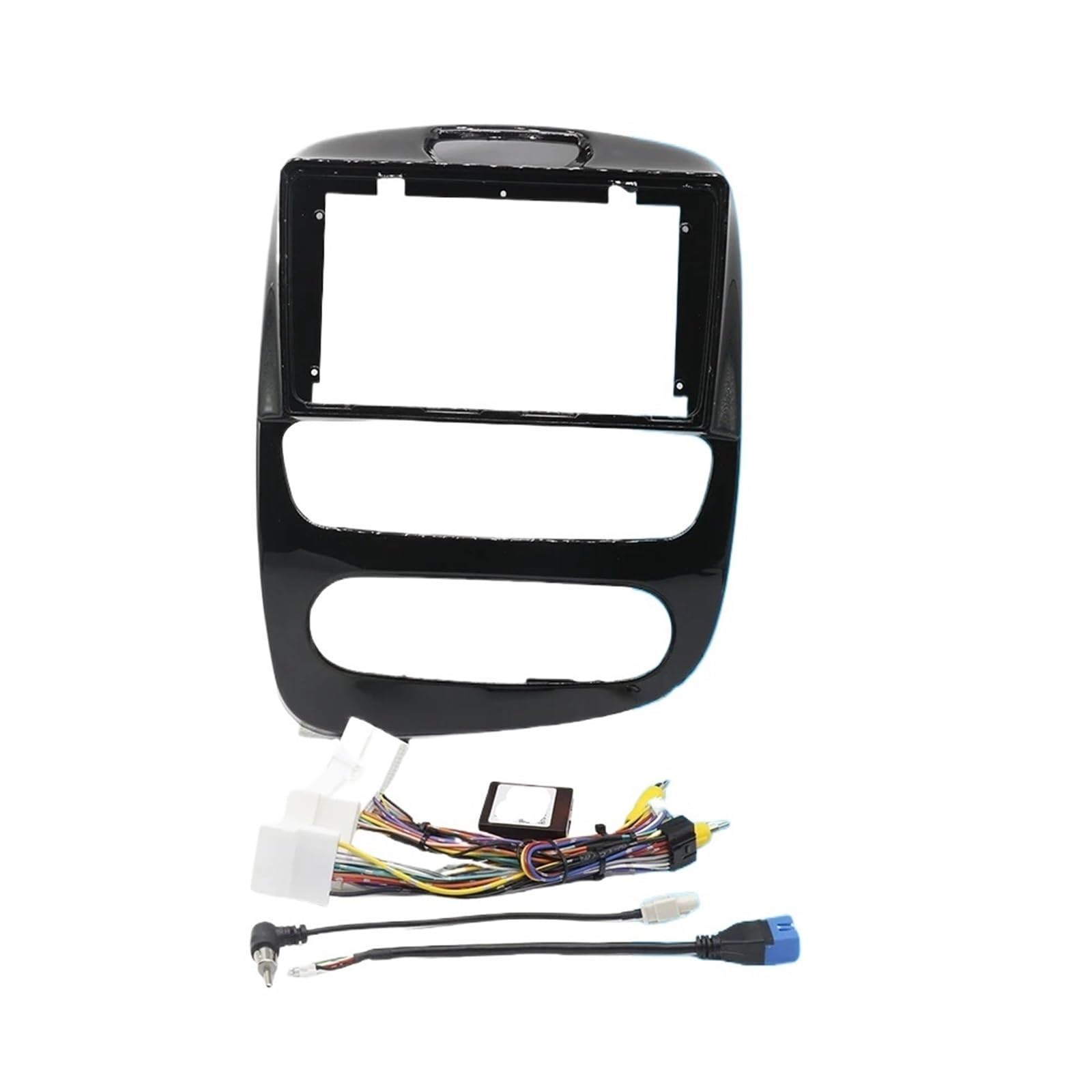 Zestaw zaślepek radiowych 9-calowa rama montażowa radia samochodowego GPS DVD do Renault Clio 4 2012-2021, dekoder Canbus, radioodtwarzacz audio, deska rozdzielcza Ramka do radia(12-21 Frame Cable)