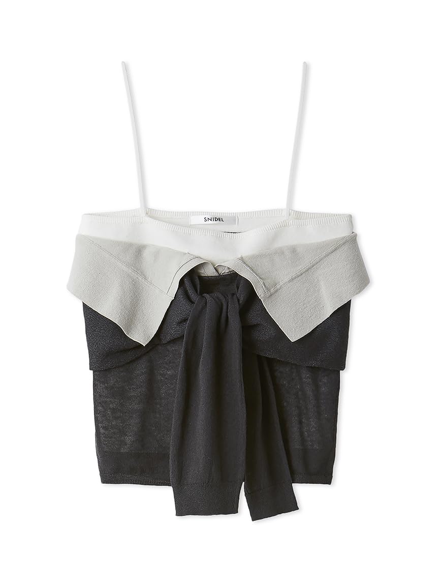 完売色♥️新作新品✨ SNIDEL Sustainableツイストニットビスチェ Amazon | [スナイデル] Sustainaツイストニットビスチェ