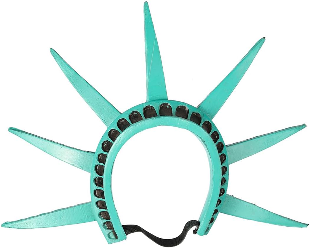 Bulex Statue of Liberty Costume Accessories Crown Torch, Statue of Lady Liberty Hat Headband