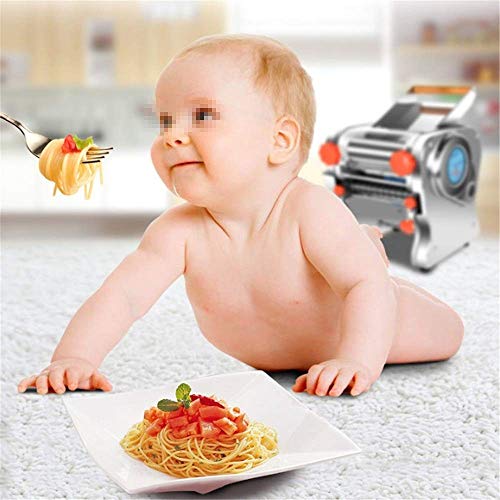 SPRINGHUA. Nudelmaschine 550W Edelstahl Compatible with Gewerbe Elektro-Nudelherstellung Nudelmaschine Dough Roller… – Bild 3