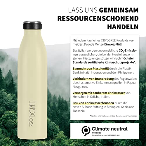 720°DGREE Edelstahl Trinkflasche 750ml “milkyBottle” - 12h Heiß, 24h Kalt – Ansicht 5