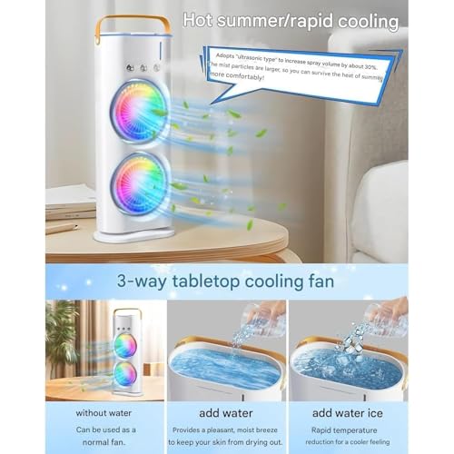 Amazplus Mini Portable Desktop Cooler with Remote - Image 4