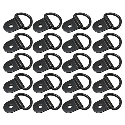FZJDSD 20 Pcs D-Ring Tie Downs 1/4